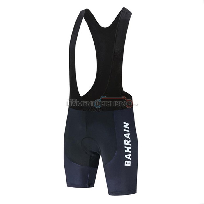 Abbigliamento Ciclismo Bahrain Manica Corta 2020 Arancione Nero